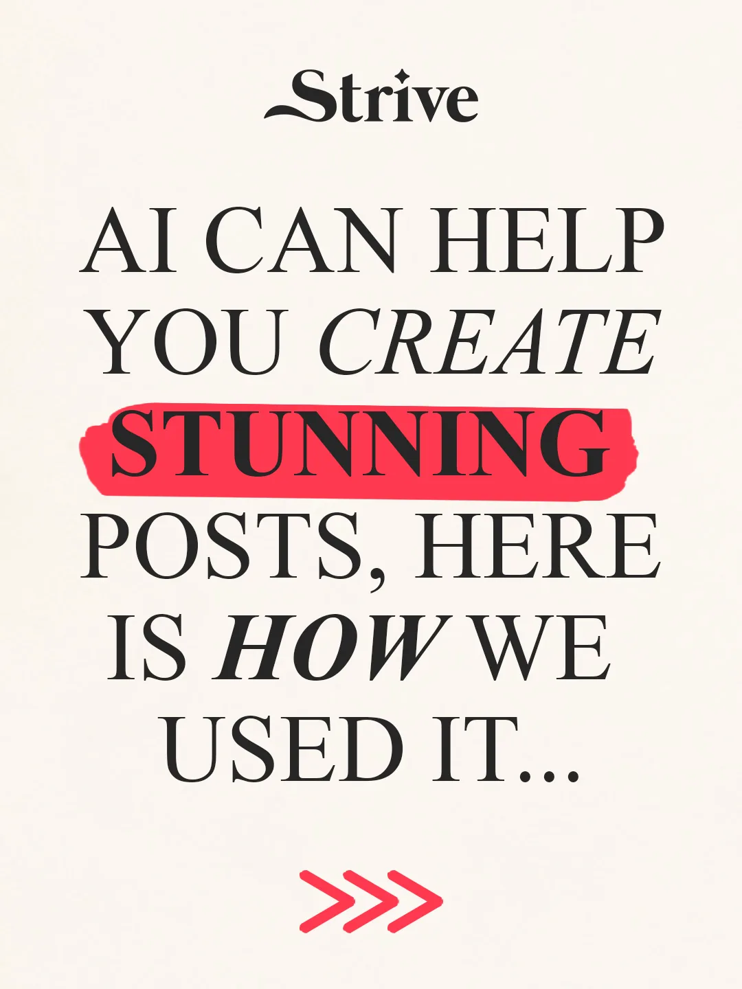 Post „AI can help you create stunning posts“